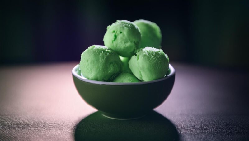 Freeze Dried Mint Ice Cream