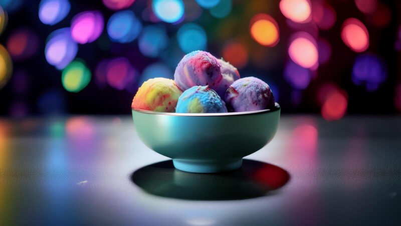 Freeze-Dried Rainbow Ice Cream